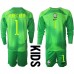 Günstige Brasilien Alisson Becker #1 Torwart Babykleidung Auswärts Fussballtrikot Kinder WM 2022 Langarm (+ kurze hosen)